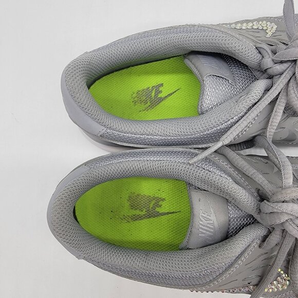 Nike Orive NM Sneakers Women’s Sz 9 Gray Silver Running 677136-007 Bling Swoosh - Picture 5 of 11